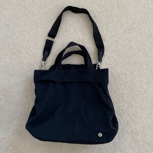 Lululemon On My Level Black Tote Bag with Dual Handles